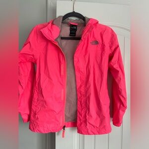 The North Face Rain coat. Girls size 10/12